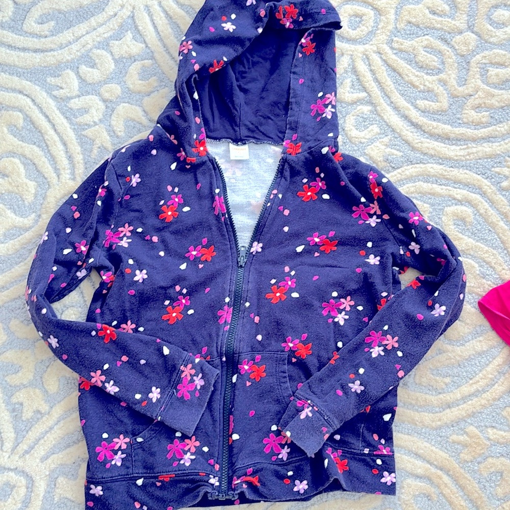 Gymboree girls full zip hoodie size 14 kids XL